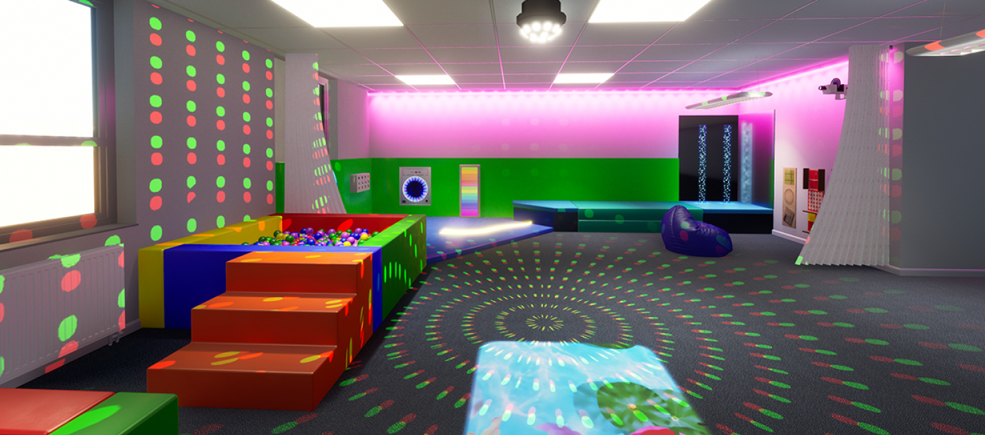 Sensory room showcasing all aspects