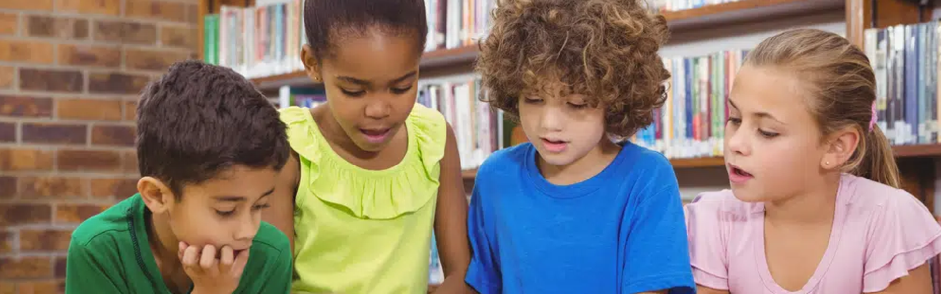 kids at school learning